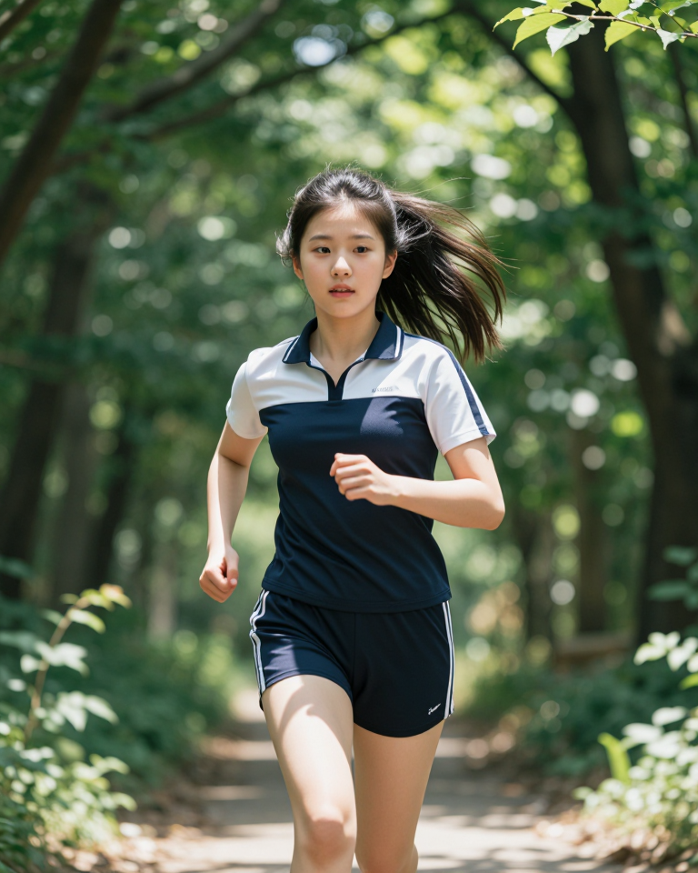 여름 숲속의 질주