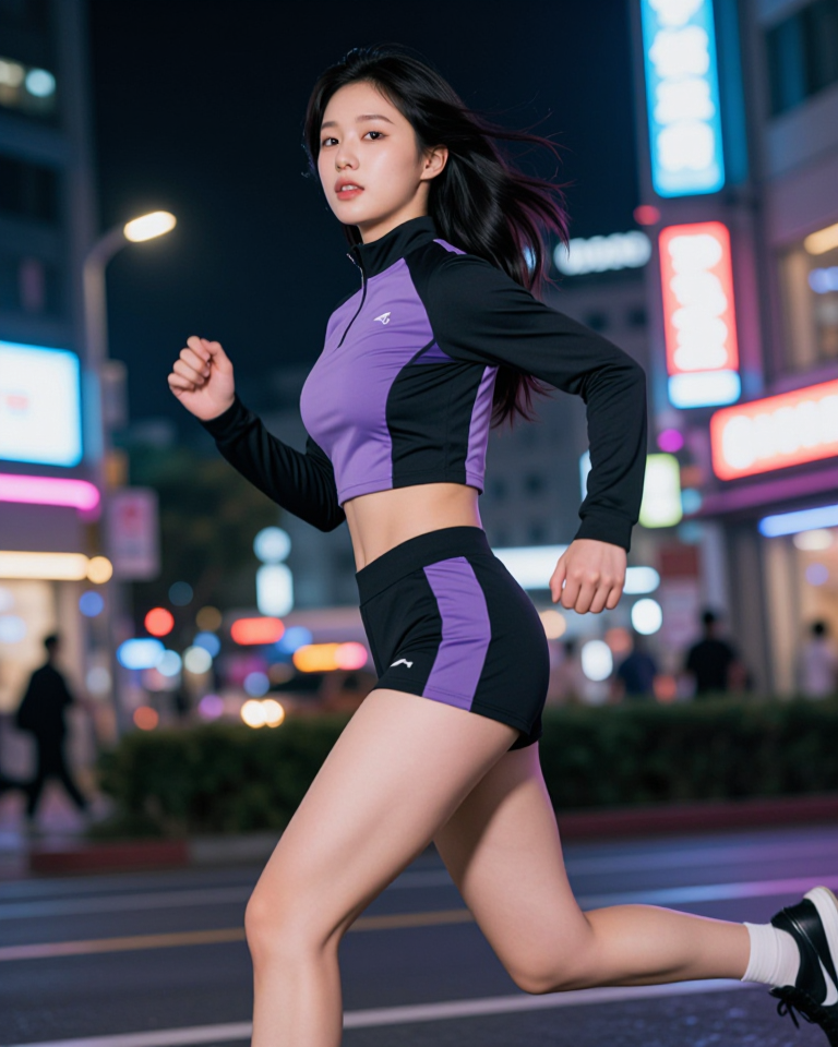 밤을 달리는 네온 러너
